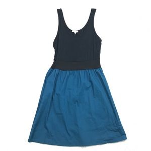 Two Tone Blue and Black Dress